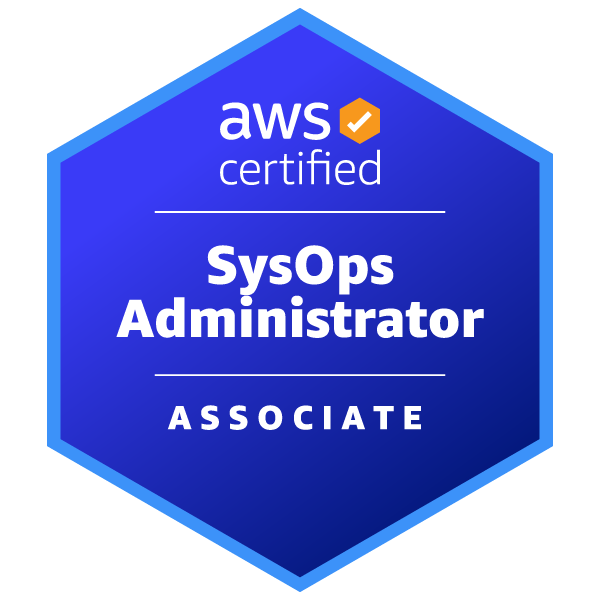 AWS SysOps Administrator Associate Certification Badge